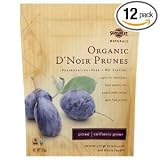 Sunsweet Prunes, Organic D?Noir, 7-Ounce Packages (Pack of 12)