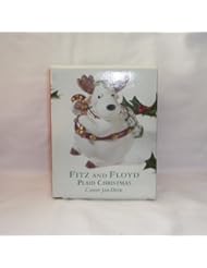 From Amazon.com. Click for details:
 Fitz and Floyd Plaid Christmas Reindeer Candy Jar Fitz and Floyd Plaid Christmas Reindeer Candy Jar