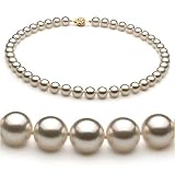 White 8.5-9mm AAA Japanese Akoya Pearl Necklace 16 inch Choker Length