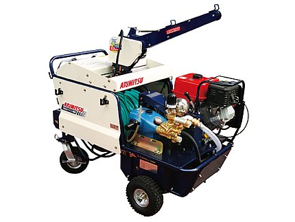 【有光】 【噴霧器 噴霧機 動噴】自走式ラジコン動噴 ラクボースプレー 3ch カルーラ セル付 ATC-856KAR 【三菱4サイクルエンジンGM291LE搭載】 【軽量ホース11.5mm×130m付】