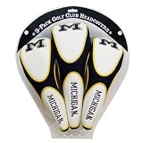 University of Michigan Wolverines 3 Pack Zippered (MICH) Golf Club Headcovers