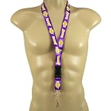 LOS ANGELES LAKERS OFFICIAL LOGO LANYARD KEYCHAIN