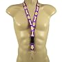 LOS ANGELES LAKERS OFFICIAL LOGO LANYARD KEYCHAIN