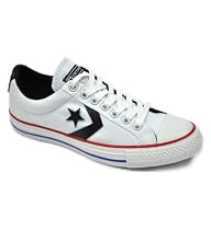 Converse All Star Chuck Taylor Star Player Ev Ox Unisex White Black Canvas Trainers