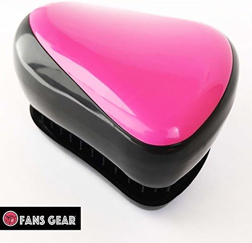 Fans Gear® Fashion Detangling Brush No Tangle Compact Style Hair Comb Brush - Pink