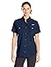 Columbia Women's Bahama Short Sleeve Shirt, Collegiate Navy, Large