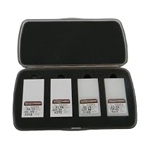DeFelsko P Series 4 Piece Polystyrene Block Set, +/- 0.1 mil Accuracy, 2-3/4 Length x 1-1/2" Width, For PosiTector 6000 FHS, NHS and EOC Thickness Gauges