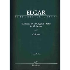 Edward Elgar : Variations on an Original Theme for Orchestra op. 36 ENIGMA  Score / Partitur B�renreiter Urtext (B�renreiter Urtext)