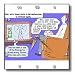 Londons Times Society Cartoons - Emergency Broadcasting System Test Taker - Wall Cloc...