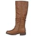 Journee Collection Womens Regular Sized and Wide-Calf Buckle Knee-High Riding Boot