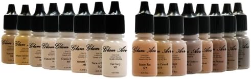 Glam Air Airbrush Makeup Matte Foundation Water-based Makeup (0.25 Oz.) (Ideal for Normal to Oily Skin)(choose Your Color From the Drop Down Menu)