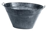 Details zu "Zinkwanne Oval schwarz L50 x B37 x H29 cm" Details zu "Zinkwanne Oval schwarz L50 x B37 x H29 cm"
