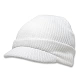 GI Jeep Beanie Visor Cap - White
