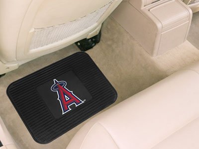 A Set of 2 MLB Universal Fit Rear All-Weather Utility Floor Mats - Los Angeles Angels