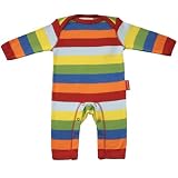 Toby Tiger Stripy Multi-Coloured Sleepsuit (0-6 months)