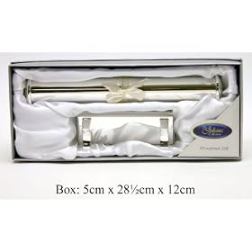 Baby Gifts Personalised Engraved Silver Plated Certificate Holder, Christening, Wedding, Graduation, Free Engraving