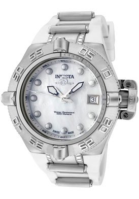 Invicta Women's 0539 Subaqua Noma IV Collection Stainless Steel and White Polyurethane Watch