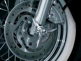 Kuryakyn Zombie Blade Spinning Axle caps Chrome Harley-Davidson