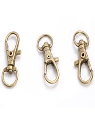Art and Craft Supply: 50 Pc Bronze Tone Carabiner Lobster Clasps Swivel Claw Hook Key Keyring NEW - yoyostore2013