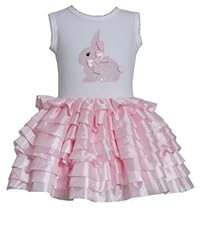 Girls Polyester Applique Tiered  Dress