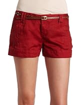 XOXO Juniors Linen Belted Short