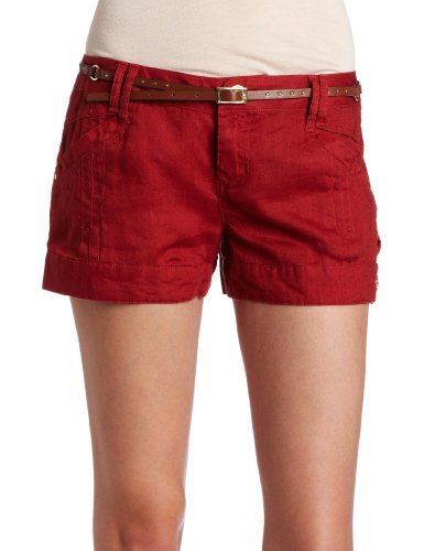 XOXO Juniors Linen Belted Short