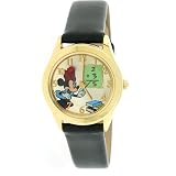 41rxB7uIdML. SL160  Disney Watch Minnie Mouse Image Teacher with Rotating Apple Ladies Teen Calendar Leather Band MC1881 SALE