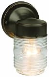 Design House 505198 Jelly Jar Outdoor Downlight, 7.5-Inch by 4.5-Inch, Oil Rubbed Bronze
