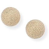 9ct 5mm Frosted Ball Stud Earrings