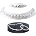 AugustinaJewelry Freshwater Cultured 18 Inches 1-Strand 7mm Round Button Shape Pearl Necklace & 7mm Button White Pearl Bracelet