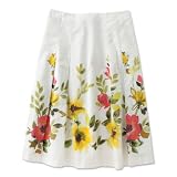Floral-border Skirt
