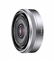 Sony SEL-16F28 F 2,8 16mm E-Mount Objektiv silber