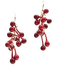 Earrings: Grapes