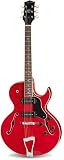 Jay Turser Jazz Guitars Jt-139t-tr Hollow-body Electric Guitar, Transparent Red