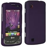 New Amzer Rubberized Purple Snap Crystal Hard Case For Lg Chocolate Touch Vx8575 Plastic Thin Layer