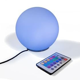 American DJ LED Color Ball LED Powered Color Changing Frosted Ball With Remote