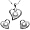 Cursive Heart Shaped Cultured Pearl Platinum Overlay Sterling Silver Pendant and Stud Earrings (No Chain)
