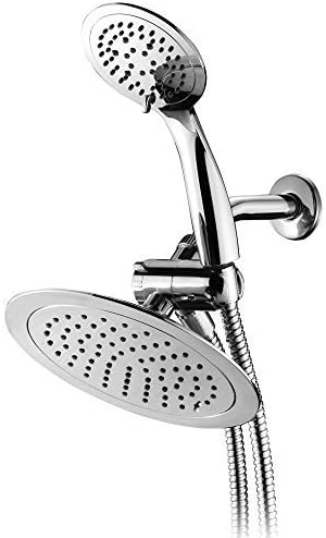 Aquagenix?Slimline Three Way 8" Rainfall Showerhead and Handheld Shower System (Rain-Shower-Head and Hand-Held-Shower Combo) by Interlink Products