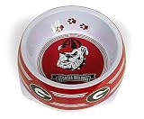 Georgia Bulldogs Dog Bowl Dish - Size Small
