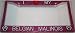 Paw Prints Pink Glitter I Love My Belgian Malinois License Plate Frame