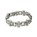 Men's Stainless Steel Celtic Cross Link Bracelet w/ Cubic Zirconia Accents, 8.75