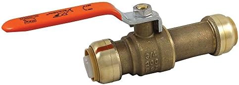 SharkBite - 3/4 in. Brass Push-Fit Slip Ball Valve - Brass