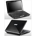 MSI U135-205US 10-Inch Black Netbook - 7.5 Hour Battery Life