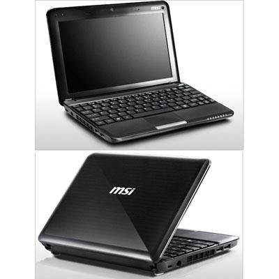 MSI U135-205US 10-Inch Black Netbook - 7.5 Hour Battery Life