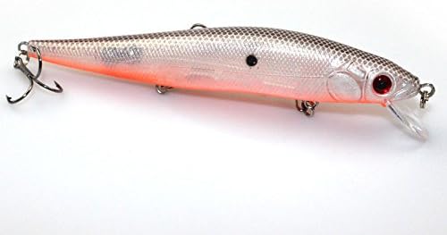 Fishing Bait Traps Minnow Fishing Lure Crank Fishing Bait for Bass, Fishing Bait Kit Lures Bait Crankbait Tackle 14cm/23g (Orange)
