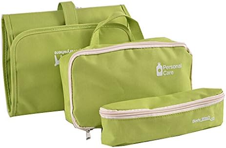 Airstomi Women Ladies Portable Travel Tidy Bag Luggage Packing Hanging Toiletry Storage Case Makeup Cosmetics Wash Bag organizer Holder - Green