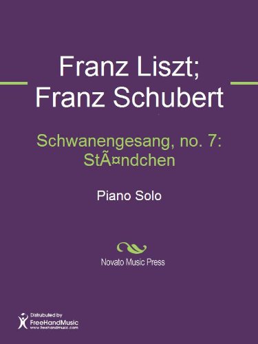 Schwanengesang, no. 7: Stndchen Sheet Music (Piano Solo)