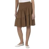 Juniors' Xhilaration® Tiered Skirt - Cocoa Pearl