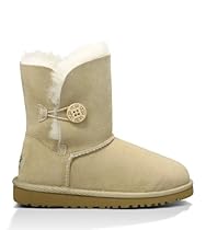 Hot Sale UGG Australia Children's Bailey Button Little Kids Shearling Boots,Sand,US 3 Child US
