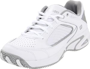 Wilson Women's Pro Staff Endure II Tennis Shoe,White/Silver,10 M US
